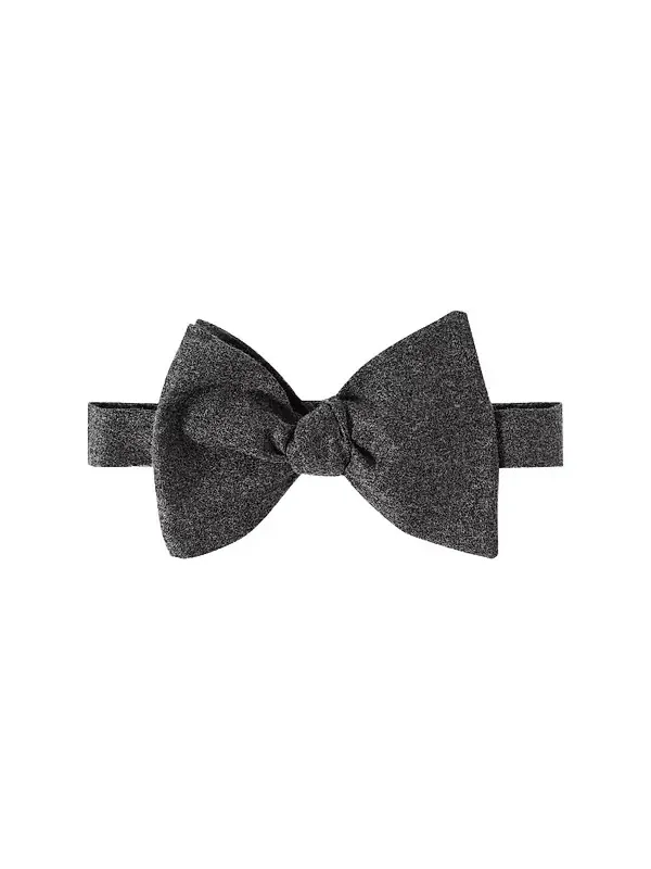 Men's Cashmere and Silk Lightweight Flannel Bow Tie Men's Cashmere and Silk Lightweight Flannel Bow Tie