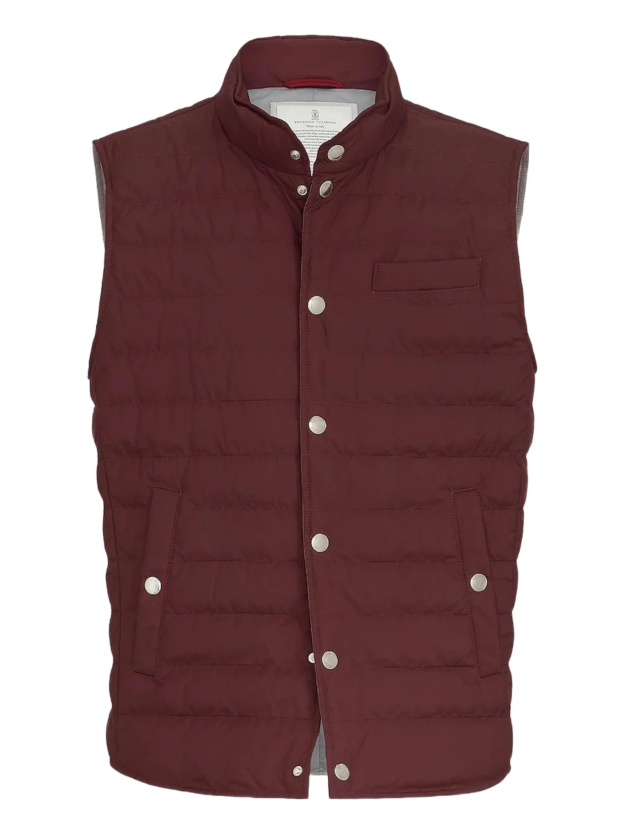 Men's Lightweight Techno Fabric Down Vest Men's Lightweight Techno Fabric Down Vest