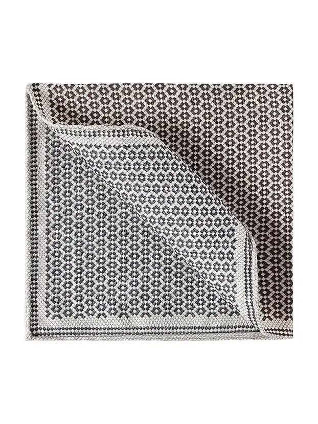 Men's Silk Geometric Pattern Pocket Square Men's Silk Geometric Pattern Pocket Square