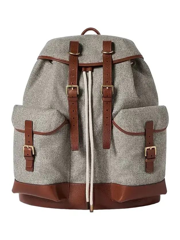 Men's Wool, Alpaca and Cashmere Flannel Field Backpack Men's Wool, Alpaca and Cashmere Flannel Field Backpack