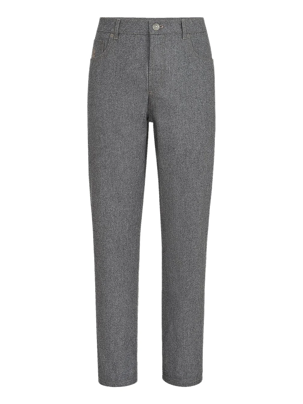 Brunello Cucinelli Men's Virgin Wool Flannel Five-Pocket Trousers