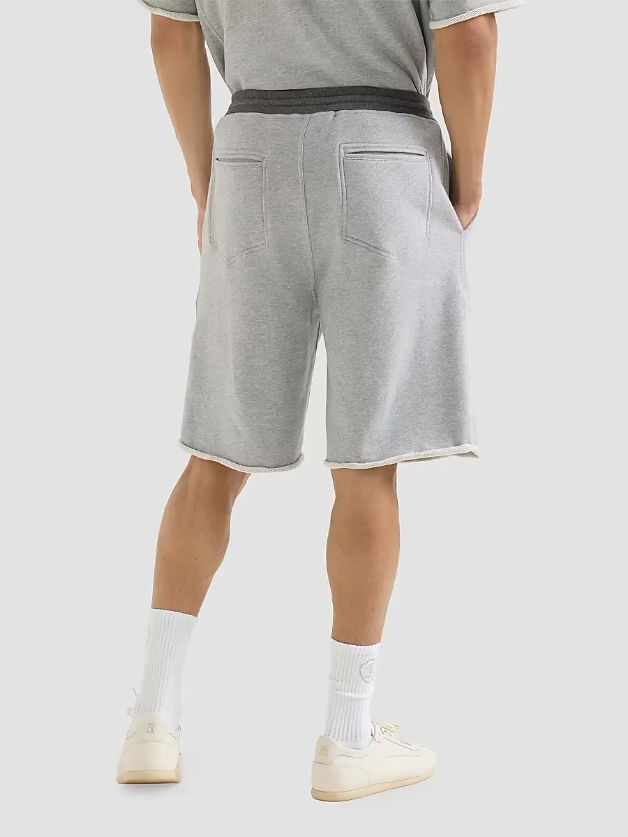 Brunello Cucinelli Men's Cotton French Terry Bermuda Shorts with Embroidery - Grey | Thumbnail 3