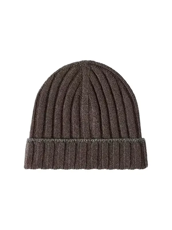 Men's Cashmere Rib Knit Beanie Men's Cashmere Rib Knit Beanie