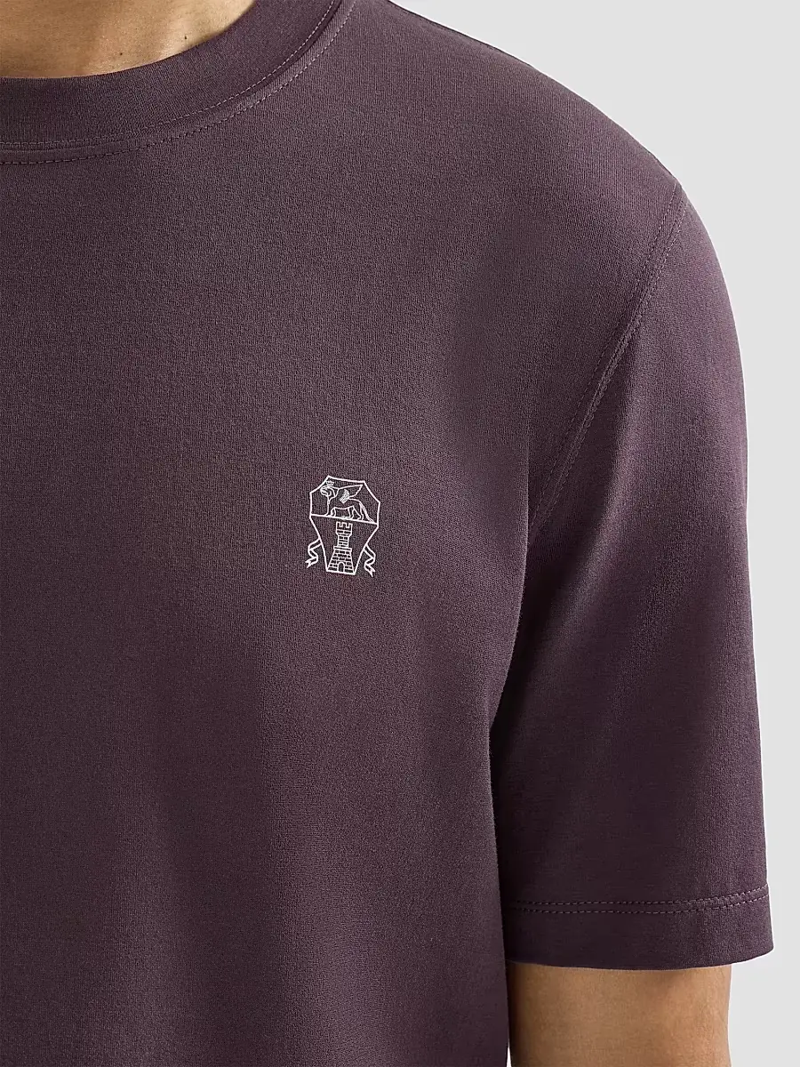 Brunello Cucinelli Men's Cotton Jersey Crew-Neck T-Shirt | Thumbnail 4 Brunello Cucinelli Men's Cotton Jersey Crew-Neck T-Shirt | Thumbnail 4