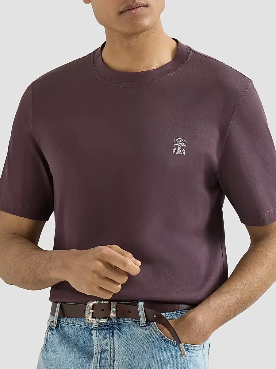 Brunello Cucinelli Men's Cotton Jersey Crew-Neck T-Shirt | Thumbnail 5 Brunello Cucinelli Men's Cotton Jersey Crew-Neck T-Shirt | Thumbnail 5