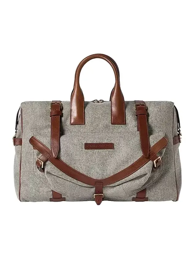 Men's Wool, Alpaca and Cashmere Flannel Field Bag