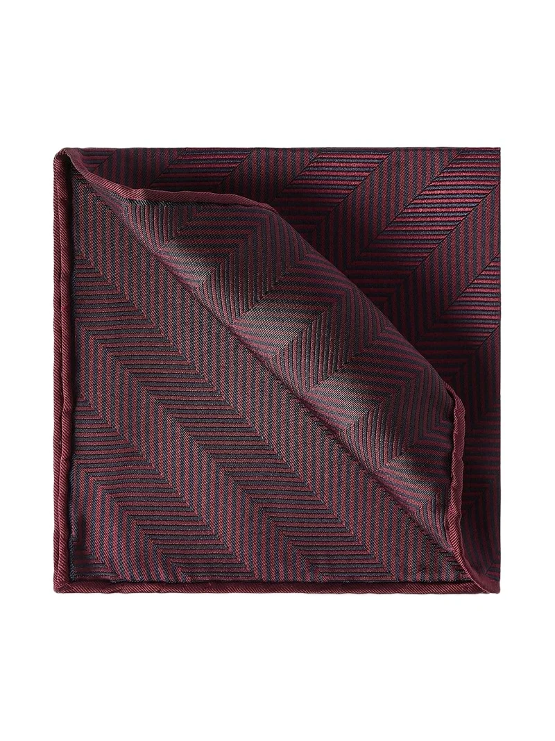 Men's Silk Chevron Pocket Square Men's Silk Chevron Pocket Square