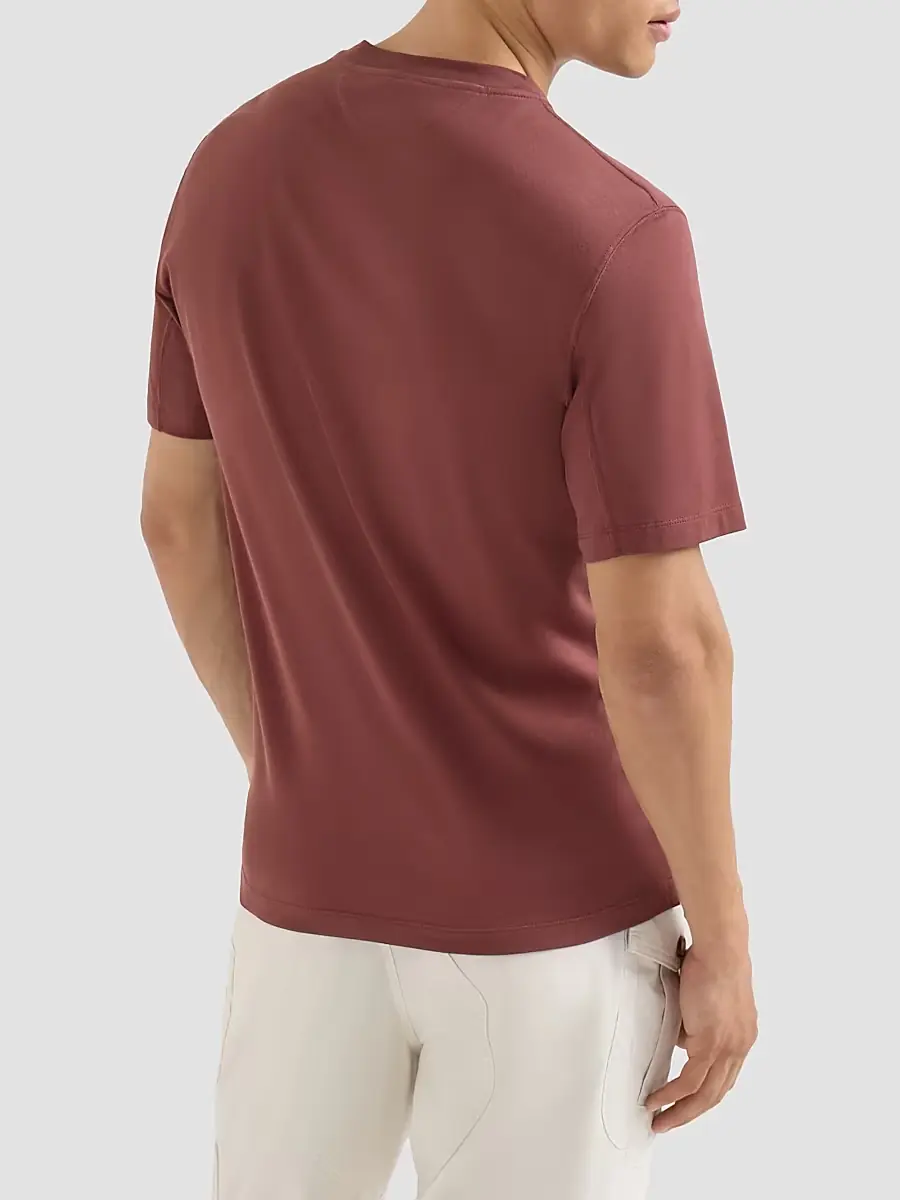 Brunello Cucinelli Men's Cotton Jersey Crew-Neck T-Shirt | Thumbnail 4 Brunello Cucinelli Men's Cotton Jersey Crew-Neck T-Shirt | Thumbnail 4
