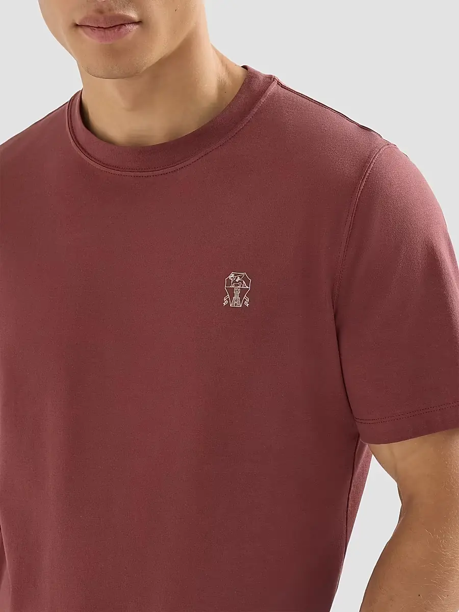 Brunello Cucinelli Men's Cotton Jersey Crew-Neck T-Shirt | Thumbnail 5 Brunello Cucinelli Men's Cotton Jersey Crew-Neck T-Shirt | Thumbnail 5