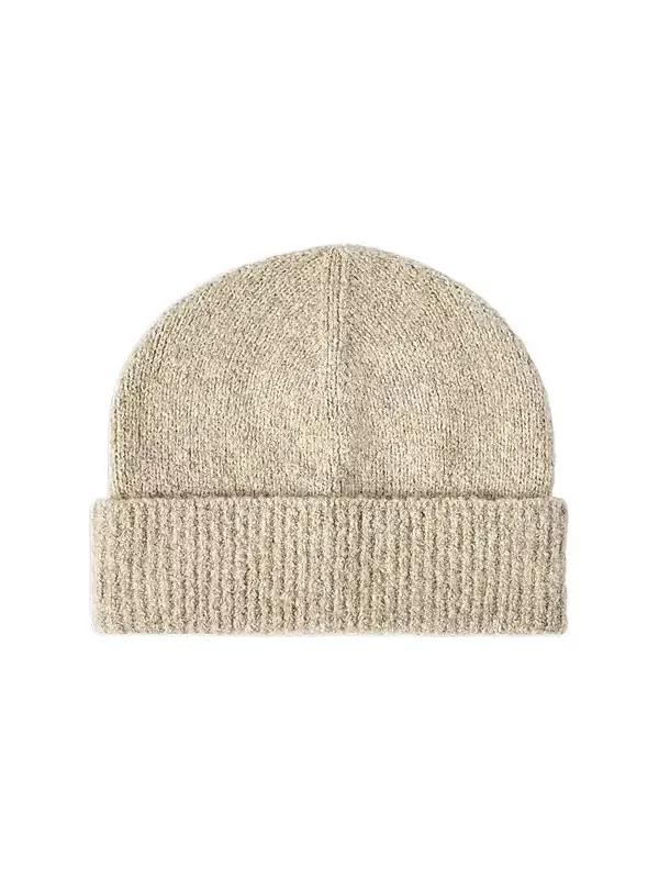 Men's Virgin Wool, Silk and Cashmere Ribbed Beanie