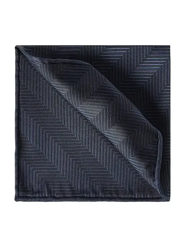 Men's Silk Chevron Pocket Square Men's Silk Chevron Pocket Square