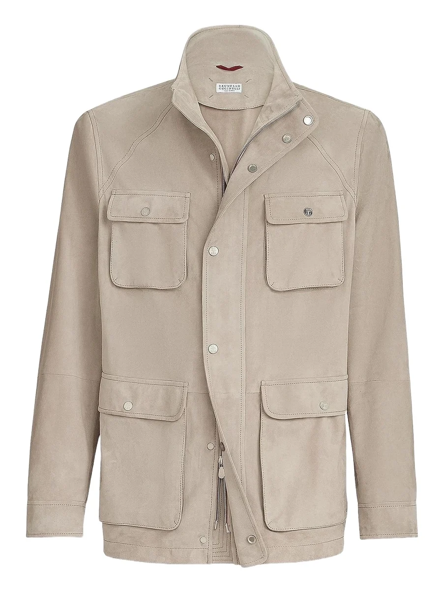 Men's Suede Unlined Safari Jacket Men's Suede Unlined Safari Jacket
