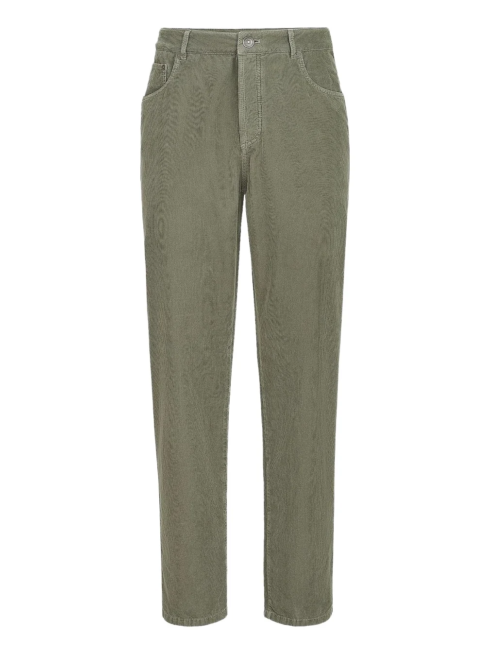 Brunello Cucinelli Men's Garment-Dyed Five-Pocket Trousers in Cotton Narrow Wale Corduroy