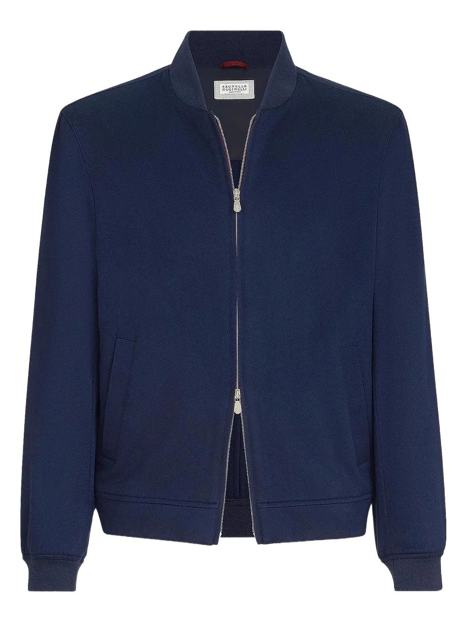 Men's Lightweight Cashmere Flannel Bomber Jacket Men's Lightweight Cashmere Flannel Bomber Jacket