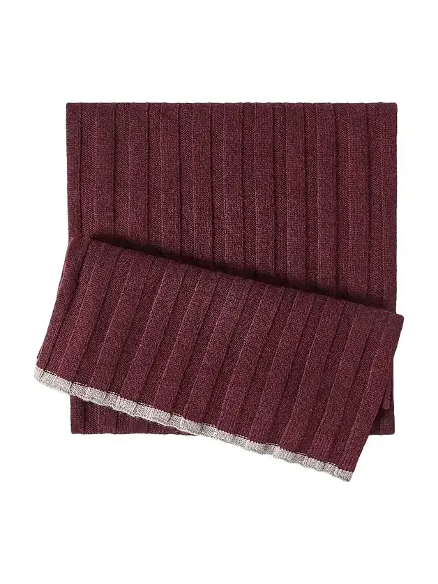 Men's Cashmere Rib Knit Scarf Men's Cashmere Rib Knit Scarf