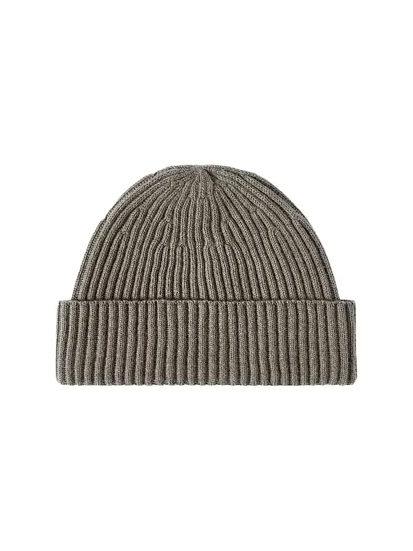 Men's Cashmere English Rib Double Knit Beanie Men's Cashmere English Rib Double Knit Beanie
