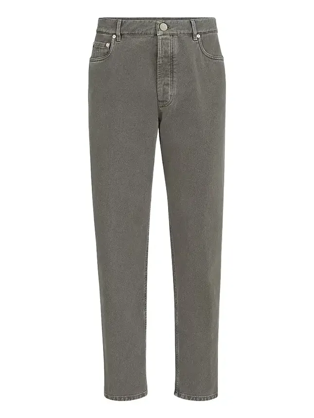 Men's Garment-Dyed Denim Iconic Fit Five-Pocket Jeans Men's Garment-Dyed Denim Iconic Fit Five-Pocket Jeans
