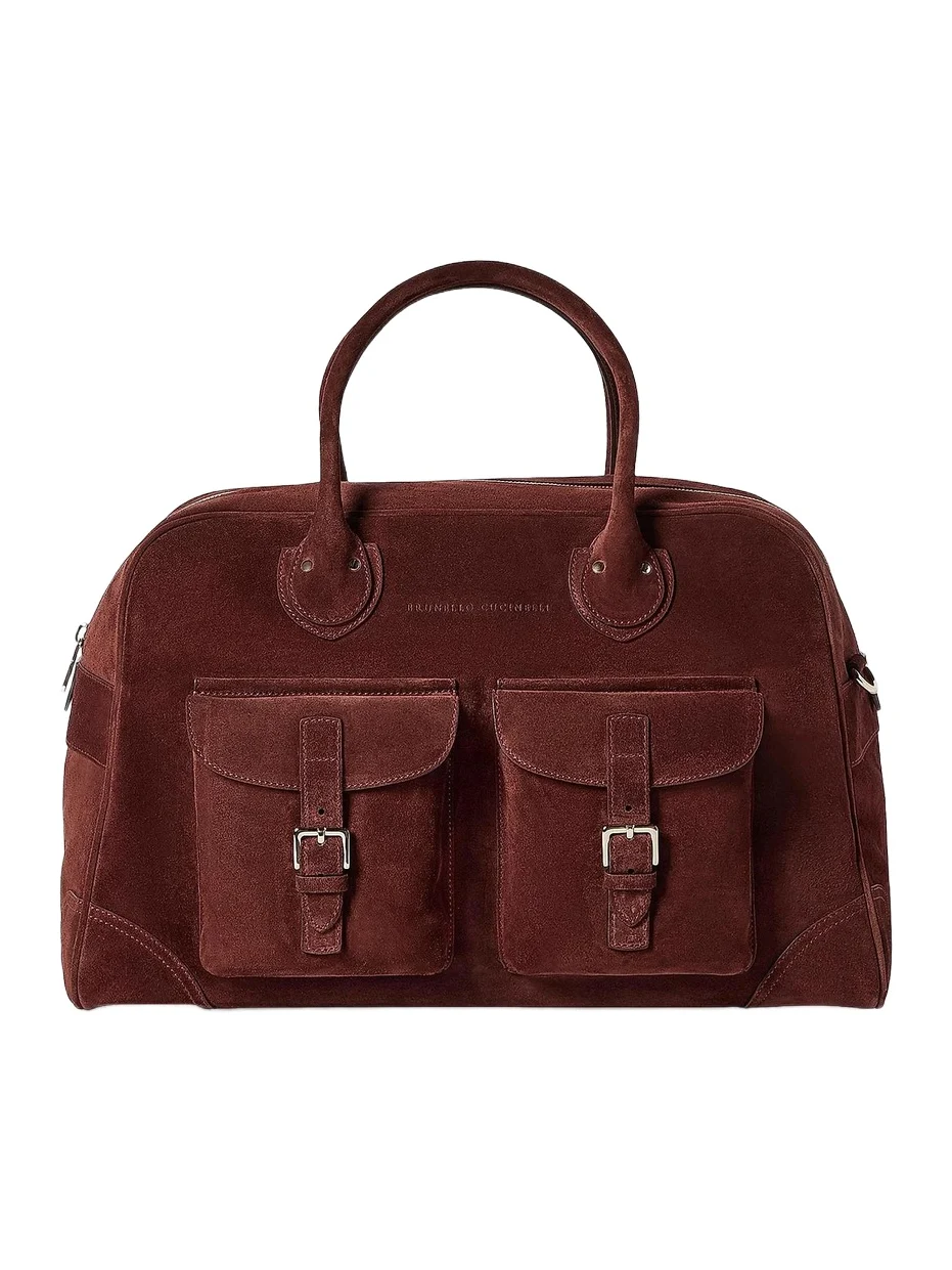 Men's Suede Weekender Bag Men's Suede Weekender Bag