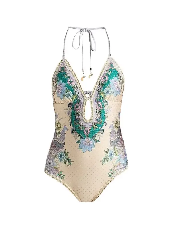 Women's Indra Crochet Detail One-Piece Swimsuit Women's Indra Crochet Detail One-Piece Swimsuit