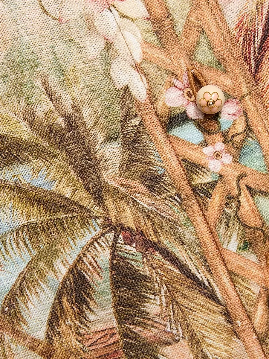 Zimmermann Women's Mahon Island Print Linen Shirt | Thumbnail 7 Zimmermann Women's Mahon Island Print Linen Shirt | Thumbnail 7