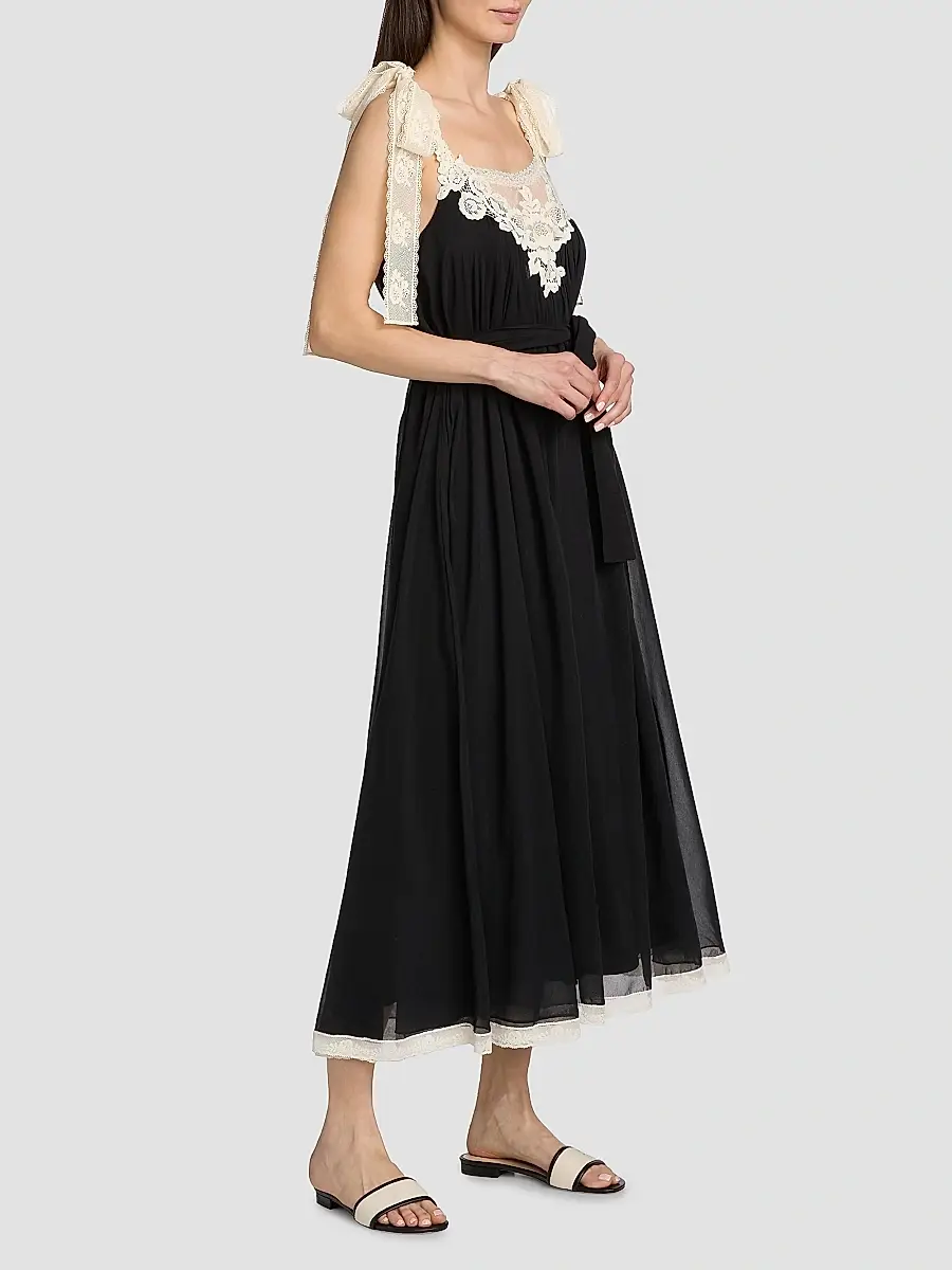 Zimmermann Women's Roselight Cotton-Silk Slip Maxi Dress | Thumbnail 2