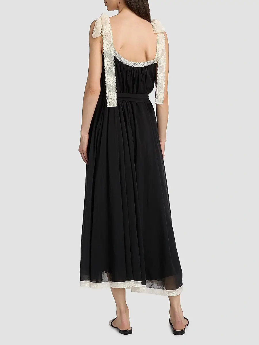 Zimmermann Women's Roselight Cotton-Silk Slip Maxi Dress | Thumbnail 5