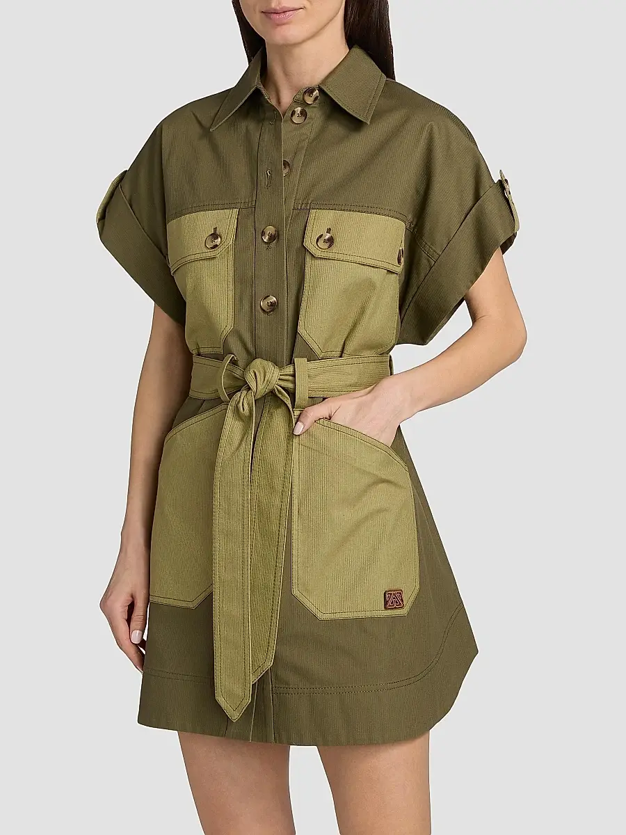 Zimmermann Women's Solstice Utility Cotton Mini Dress | Thumbnail 3 Zimmermann Women's Solstice Utility Cotton Mini Dress | Thumbnail 3