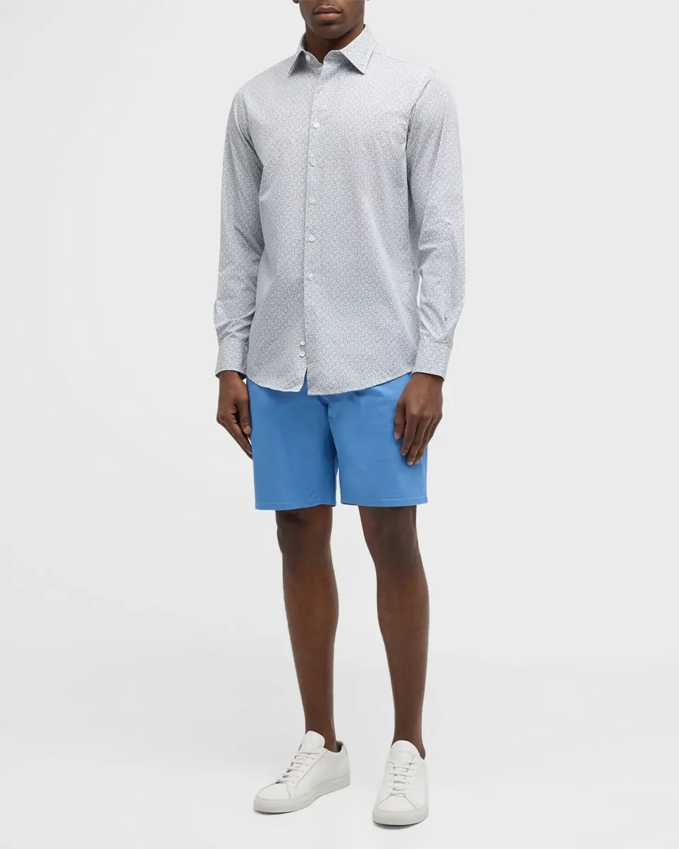 Rodd & Gunn Men's Rowallan Cotton Geometric-Print Sport Shirt | Thumbnail 2