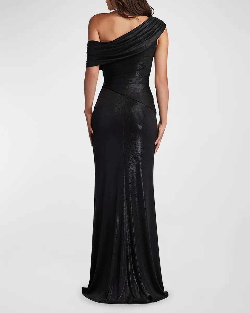 Tadashi Shoji Leary Draped One-Shoulder Gown | Thumbnail 3