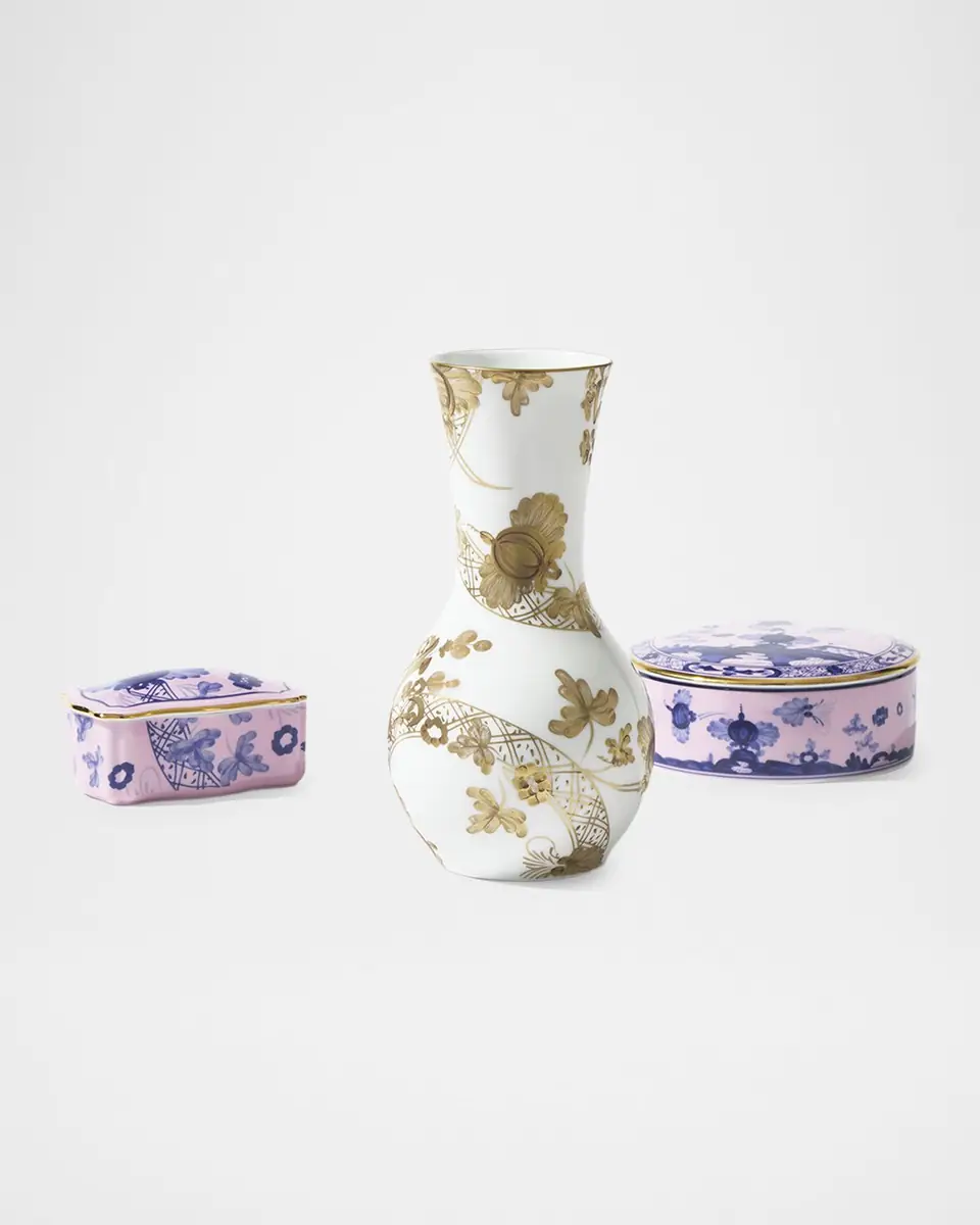 GINORI 1735 Oriente Italiano Aurum Tulipano Vase, 8" | Thumbnail 3 GINORI 1735 Oriente Italiano Aurum Tulipano Vase, 8" | Thumbnail 3