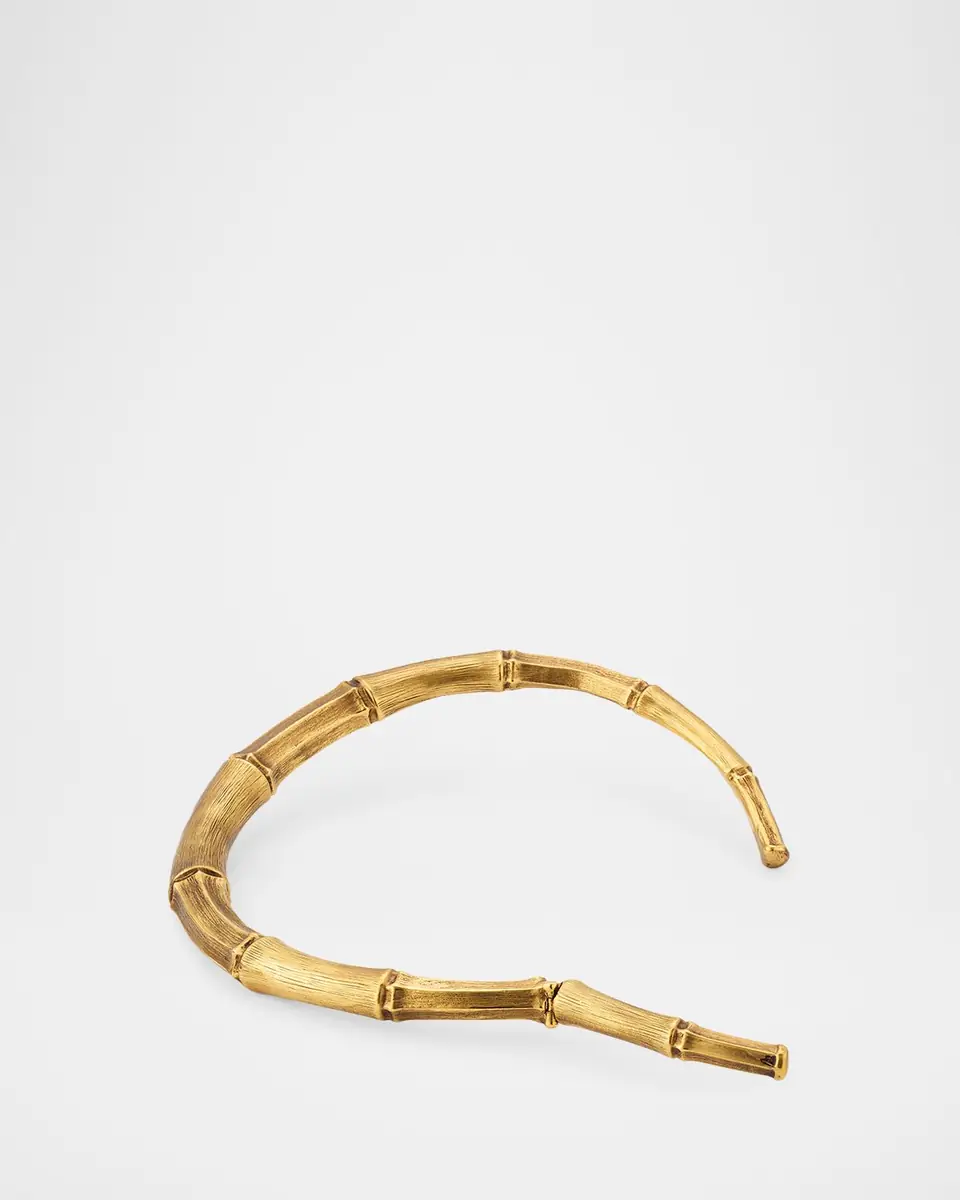 Saint Laurent Torc Brass Bamboo Necklace | Thumbnail 2 Saint Laurent Torc Brass Bamboo Necklace | Thumbnail 2