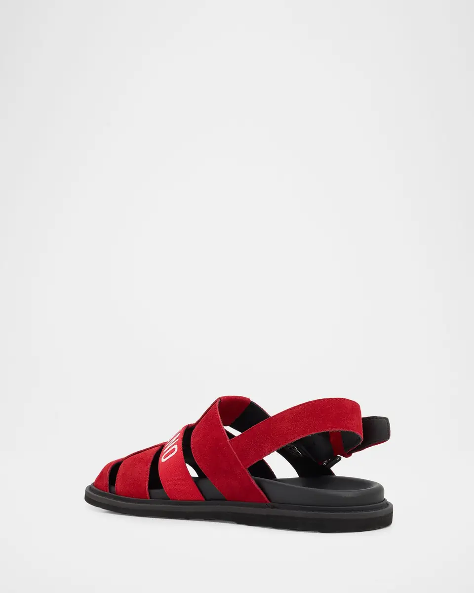 MOSCHINO Men's M Suede Fisherman Sandals | Thumbnail 3