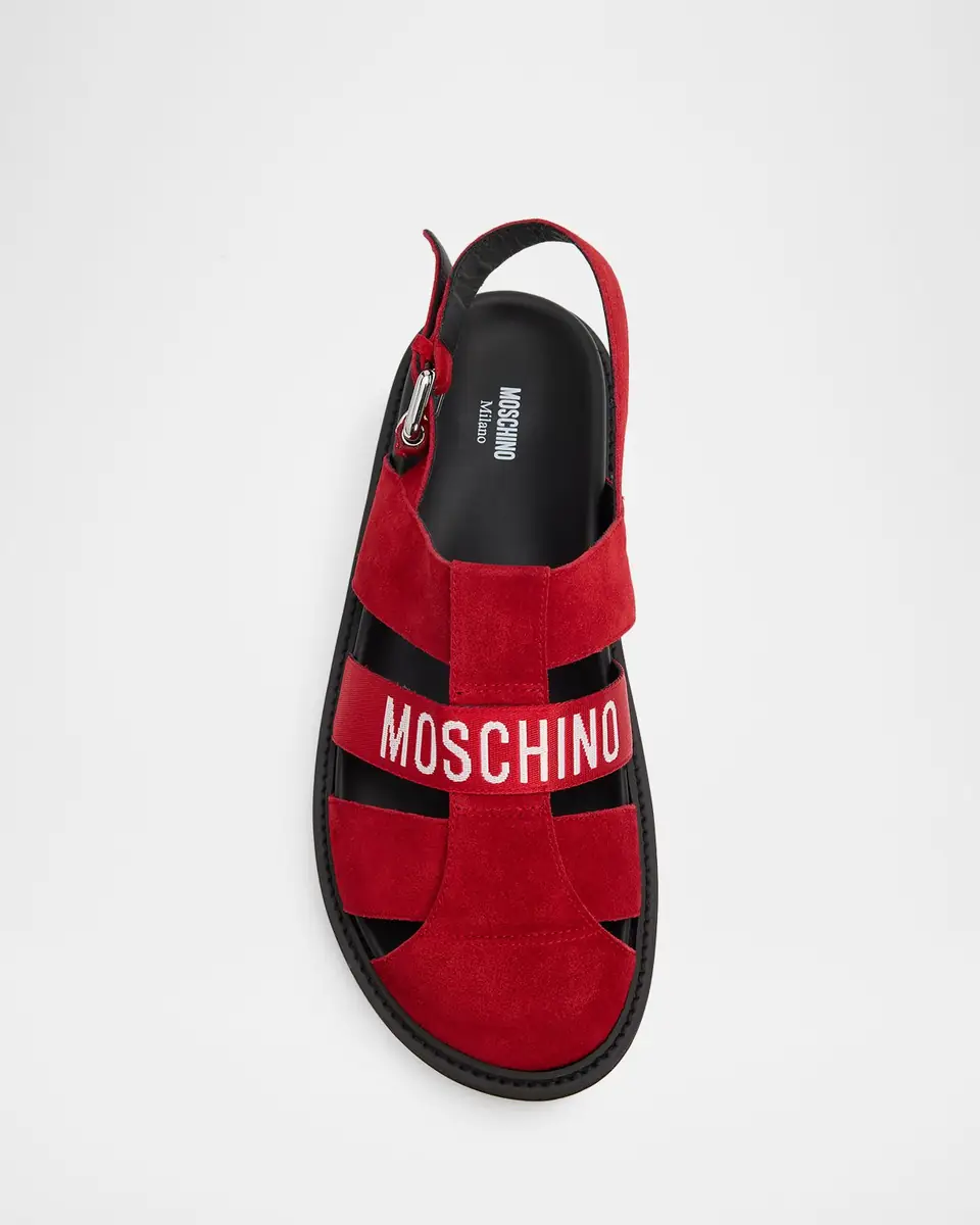 MOSCHINO Men's M Suede Fisherman Sandals | Thumbnail 5