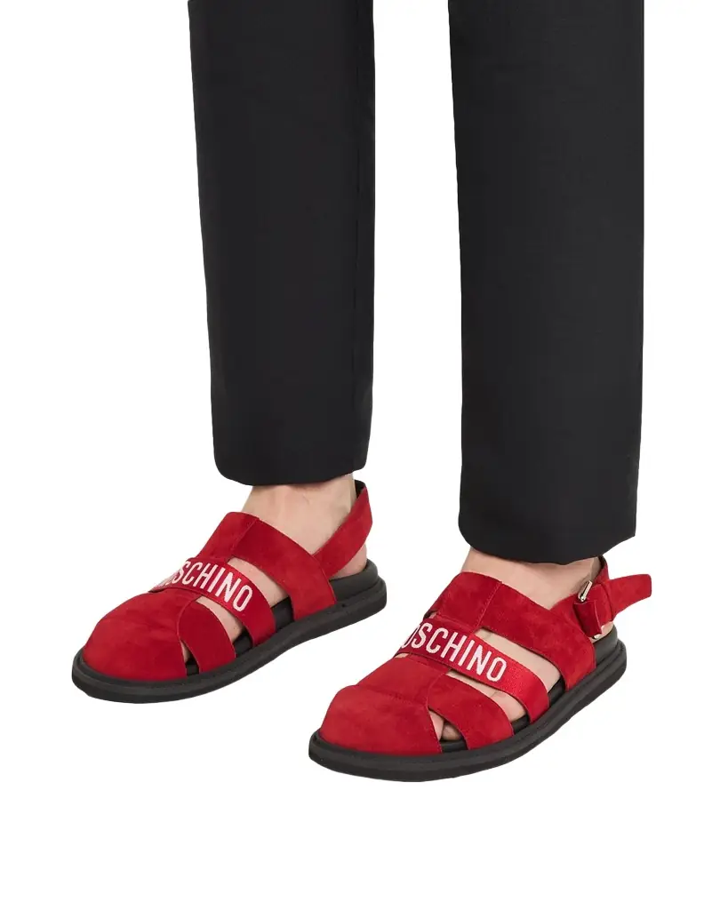 MOSCHINO Men's M Suede Fisherman Sandals | Image 1 MOSCHINO Men's M Suede Fisherman Sandals | Image 1