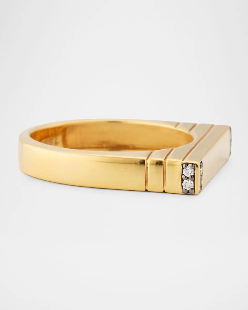 Sorellina 18K Bar Ring with Diamonds | Thumbnail 3