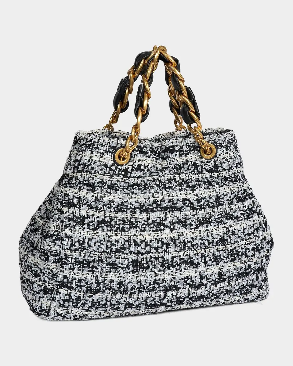 Balmain 1945 Soft Tweed Tote Bag | Thumbnail 2 Balmain 1945 Soft Tweed Tote Bag | Thumbnail 2