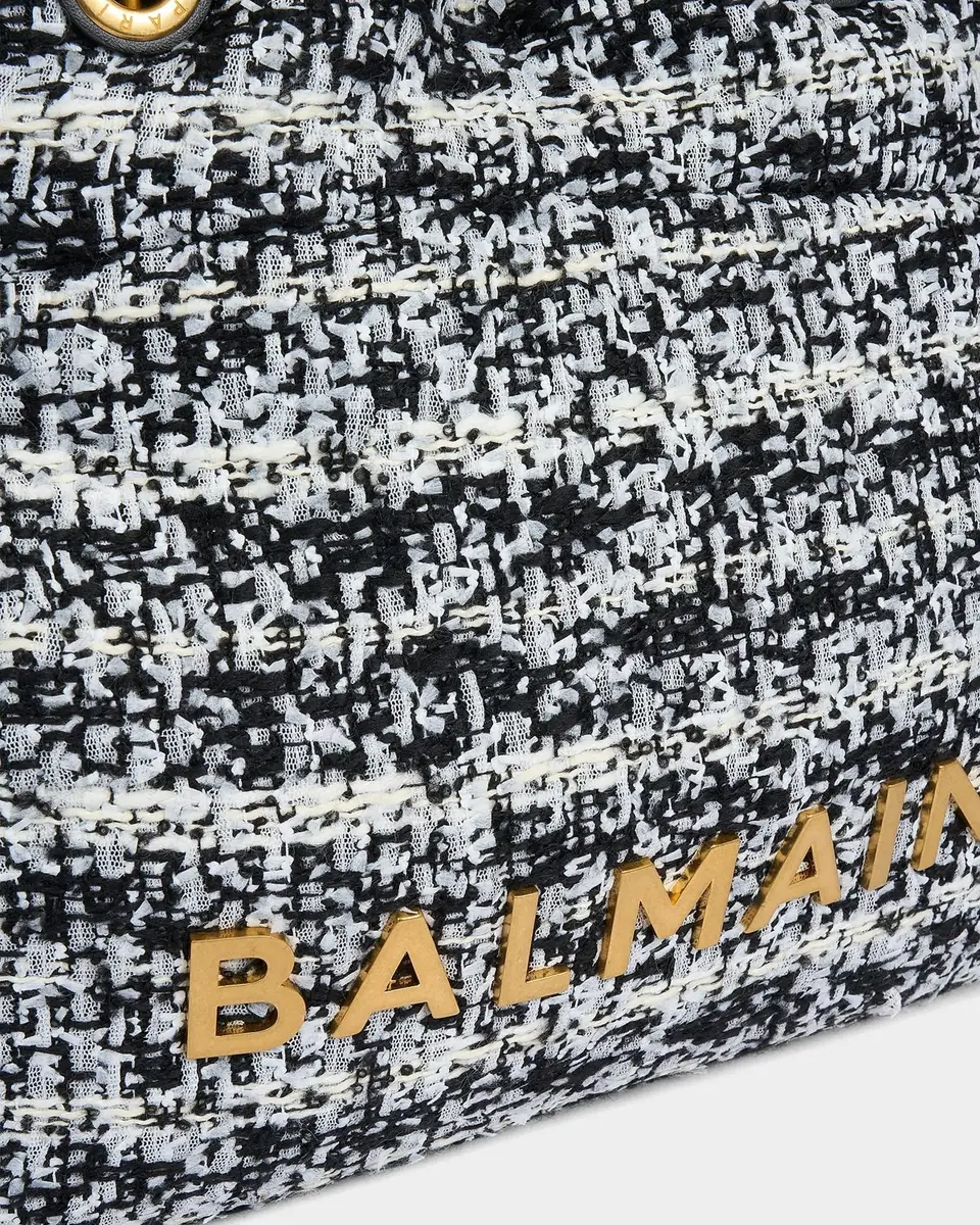 Balmain 1945 Soft Tweed Tote Bag | Thumbnail 5 Balmain 1945 Soft Tweed Tote Bag | Thumbnail 5