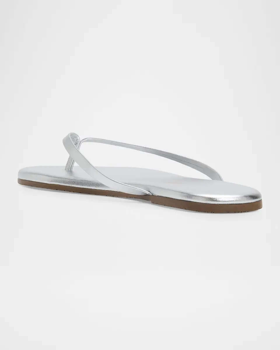 TKEES Lily Metallic Leather Flat Thong Sandals | Thumbnail 3 TKEES Lily Metallic Leather Flat Thong Sandals | Thumbnail 3