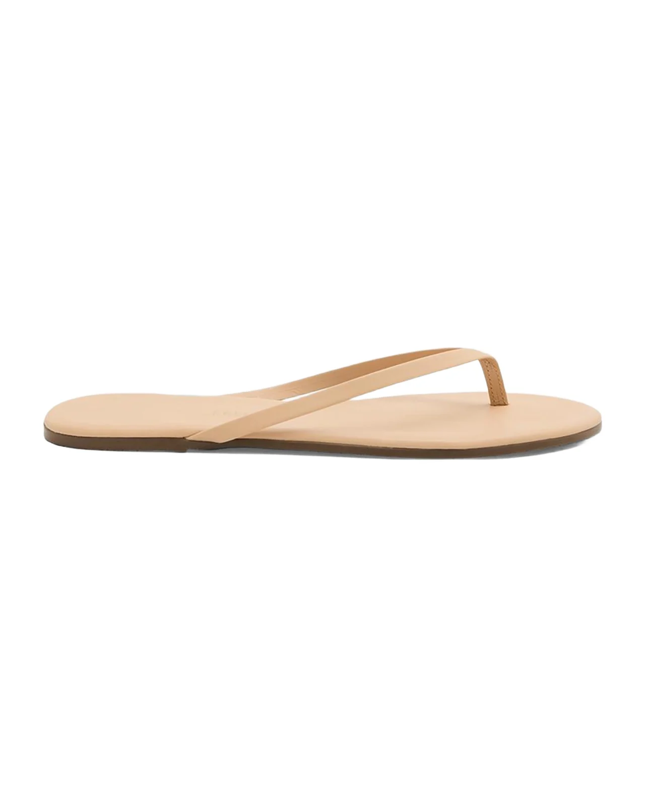 Lily Leather Flat Thong Sandals