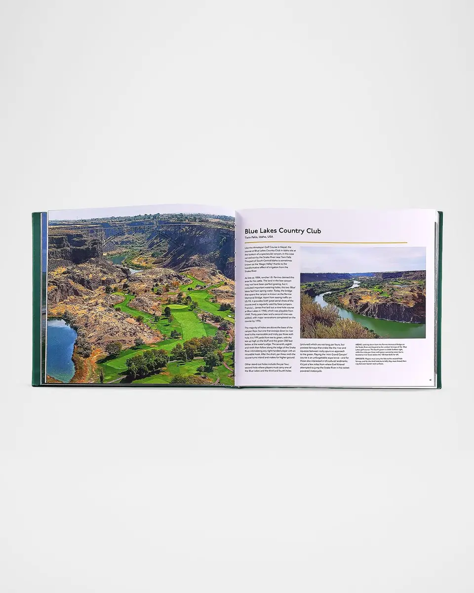 Graphic Image "Remarkable Golf Courses: The Illustrated Guide to the World's Most Wonderful Golf Courses" Leather-Bound Book by Iain Spragg | Thumbnail 2 Graphic Image "Remarkable Golf Courses: The Illustrated Guide to the World's Most Wonderful Golf Courses" Leather-Bound Book by Iain Spragg | Thumbnail 2