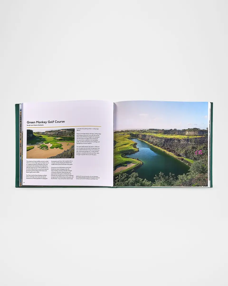 Graphic Image "Remarkable Golf Courses: The Illustrated Guide to the World's Most Wonderful Golf Courses" Leather-Bound Book by Iain Spragg | Thumbnail 4 Graphic Image "Remarkable Golf Courses: The Illustrated Guide to the World's Most Wonderful Golf Courses" Leather-Bound Book by Iain Spragg | Thumbnail 4