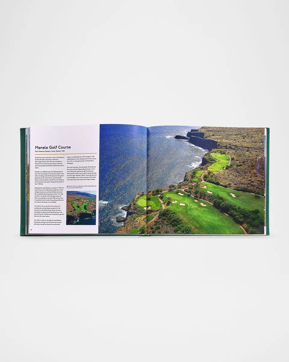 Graphic Image "Remarkable Golf Courses: The Illustrated Guide to the World's Most Wonderful Golf Courses" Leather-Bound Book by Iain Spragg | Thumbnail 5 Graphic Image "Remarkable Golf Courses: The Illustrated Guide to the World's Most Wonderful Golf Courses" Leather-Bound Book by Iain Spragg | Thumbnail 5