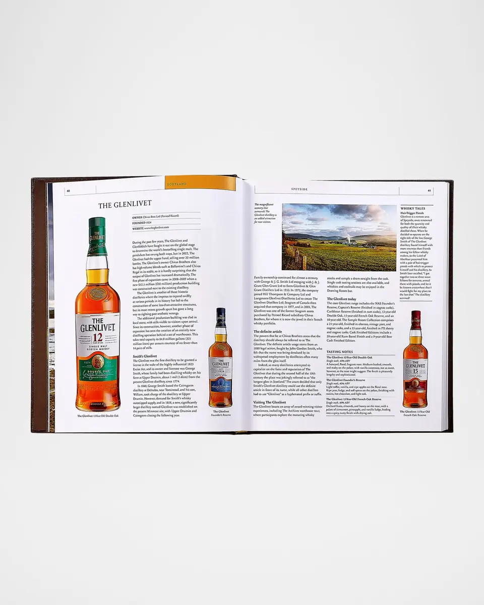Graphic Image "Whiskey Opus: The Definitive Guide to the World's Greatest Whiskey Distilleries" Leather-Bound Book | Thumbnail 3 Graphic Image "Whiskey Opus: The Definitive Guide to the World's Greatest Whiskey Distilleries" Leather-Bound Book | Thumbnail 3