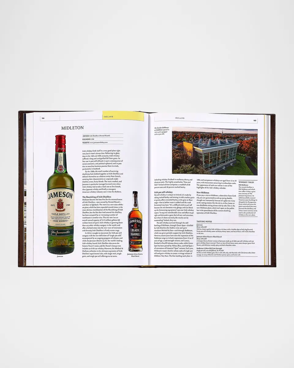 Graphic Image "Whiskey Opus: The Definitive Guide to the World's Greatest Whiskey Distilleries" Leather-Bound Book | Thumbnail 4 Graphic Image "Whiskey Opus: The Definitive Guide to the World's Greatest Whiskey Distilleries" Leather-Bound Book | Thumbnail 4