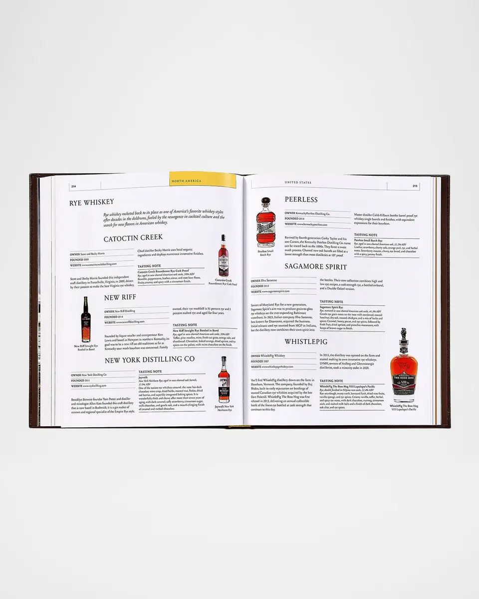 Graphic Image "Whiskey Opus: The Definitive Guide to the World's Greatest Whiskey Distilleries" Leather-Bound Book | Thumbnail 5 Graphic Image "Whiskey Opus: The Definitive Guide to the World's Greatest Whiskey Distilleries" Leather-Bound Book | Thumbnail 5