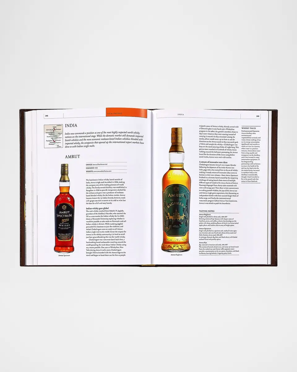 Graphic Image "Whiskey Opus: The Definitive Guide to the World's Greatest Whiskey Distilleries" Leather-Bound Book | Thumbnail 6 Graphic Image "Whiskey Opus: The Definitive Guide to the World's Greatest Whiskey Distilleries" Leather-Bound Book | Thumbnail 6