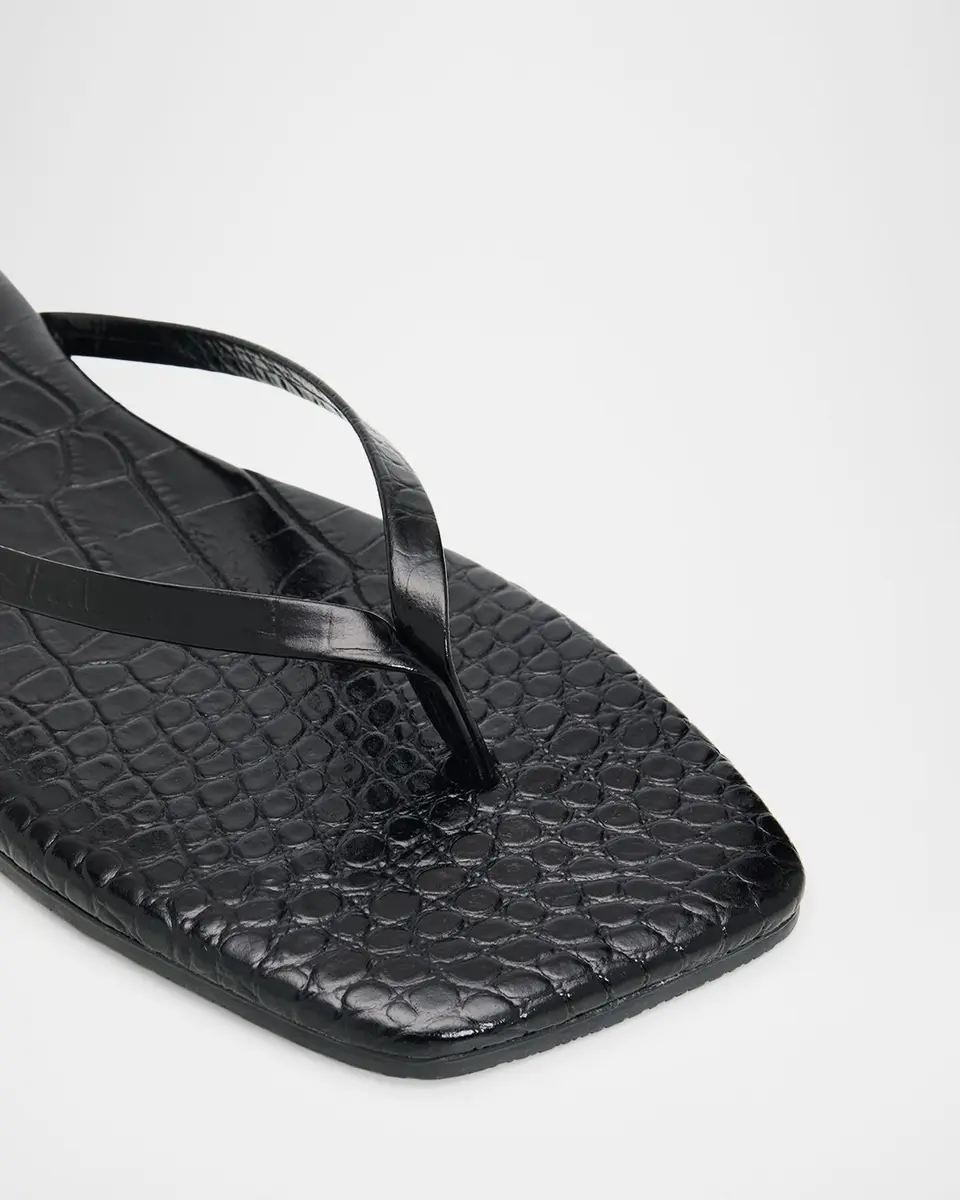 TKEES Lily Leather Square-Toe Thong Sandals | Thumbnail 5 TKEES Lily Leather Square-Toe Thong Sandals | Thumbnail 5