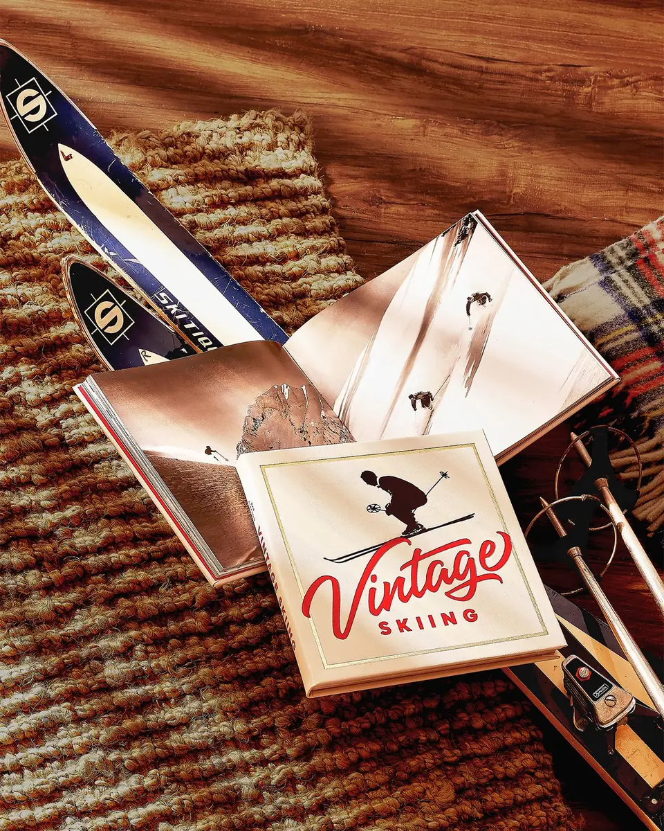 Graphic Image "Vintage Skiing: Nostalgic Images from the Golden Age of Skiing" Leather-Bound Book by Ray Atkeson | Thumbnail 6 Graphic Image "Vintage Skiing: Nostalgic Images from the Golden Age of Skiing" Leather-Bound Book by Ray Atkeson | Thumbnail 6