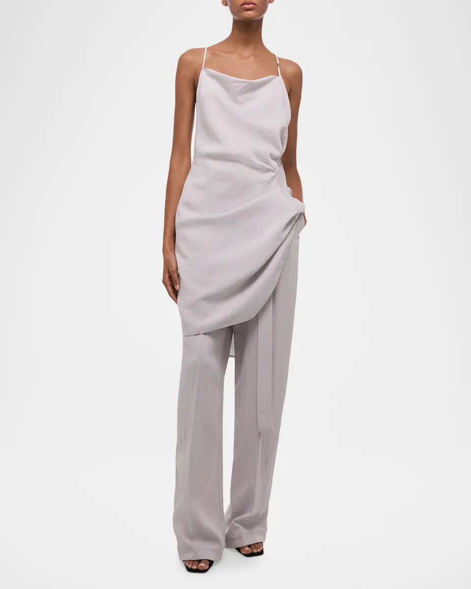 Helmut Lang Open-Back Knot Slip Dress | Thumbnail 3 Helmut Lang Open-Back Knot Slip Dress | Thumbnail 3