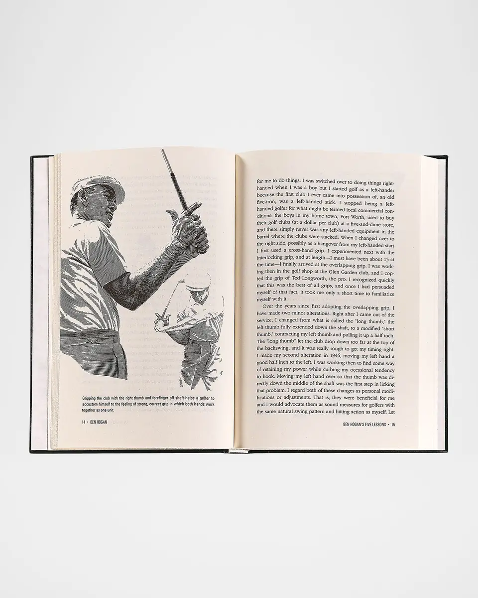Graphic Image "Ben Hogan's Five Lessons: The Modern Fundamentals of Golf (Definitive Edition)" Leather-Bound Book | Thumbnail 2 Graphic Image "Ben Hogan's Five Lessons: The Modern Fundamentals of Golf (Definitive Edition)" Leather-Bound Book | Thumbnail 2